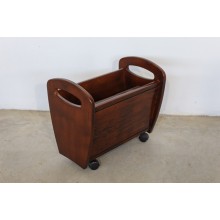 Suport ziare din lemn masiv, 47 x 30 x 45 cm